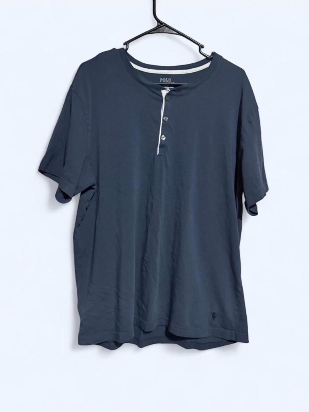 Polo by Ralph Lauren Navy Short-Sleeve Henley Tee